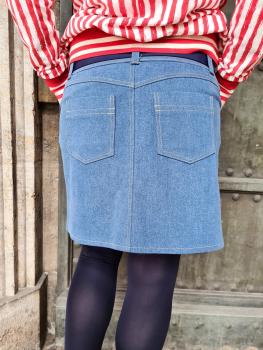 Preview: Papierschnittmuster Jeansrock Damen