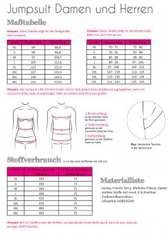 Preview: Papierschnittmuster Jumpsuit Damen & Herren