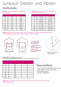 Preview: Papierschnittmuster Jumpsuit Damen & Herren