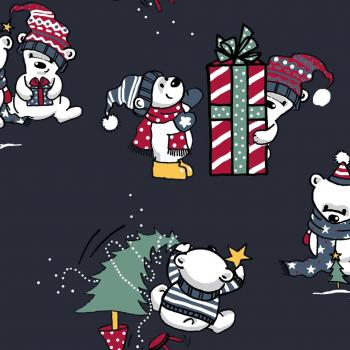 French Terry Christmas Polarbären