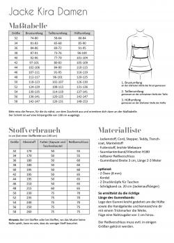 Preview: Papierschnittmuster Jacke Kira Damen