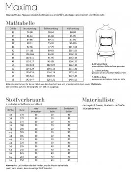 Preview: Papierschnittmuster Maxima Damen