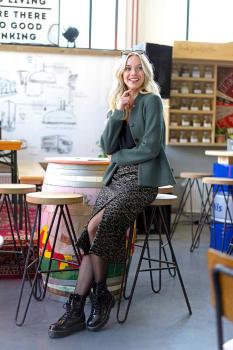 Walkloden Uni melange Ocker