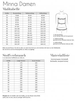 Preview: Papierschnittmuster Minna Damen