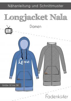 Papierschnittmuster Longjacket Nala Damen