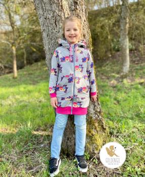 Preview: Papierschnittmuster Longjacket Nala Kinder