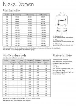 Preview: Papierschnittmuster Nieke Damen