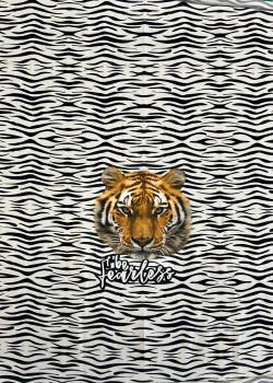 Single - Panel Tiger Black & White Stenzo