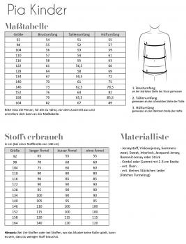 Preview: Papierschnittmuster Pia Kinder