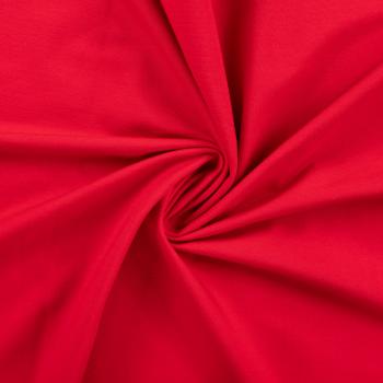 French Terry Uni Leuchtend Rot