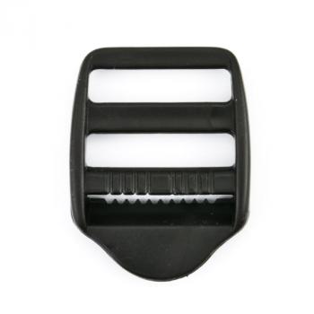 Stegschnalle schwarz 25mm mit Griff