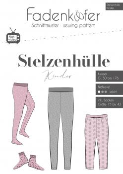 Preview: Papierschnittmuster Stelzenhülle Kinder