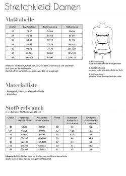 Preview: Papierschnittmuster Stretchkleid Damen