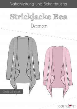 Papierschnittmuster Strickjacke Bea Damen