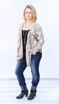 Preview: Papierschnittmuster Strickjacke Bea Damen