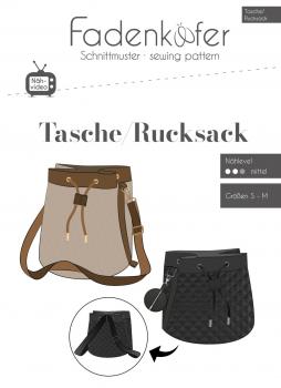 Papierschnittmuster Tasche Rucksack