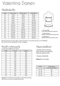 Preview: Papierschnittmuster Valentina Damen