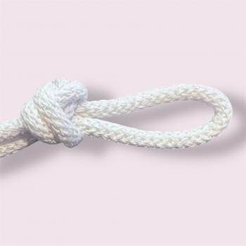Baumwollkordel geflochten 5mm weiss
