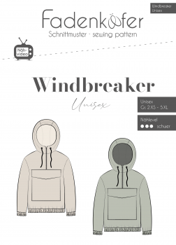 Papierschnittmuster Windbreaker Unisex