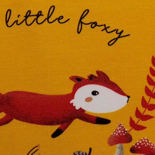 Jersey Panel, My little Foxy by Christiane Zielinski - Fuchs laufend, bunt
