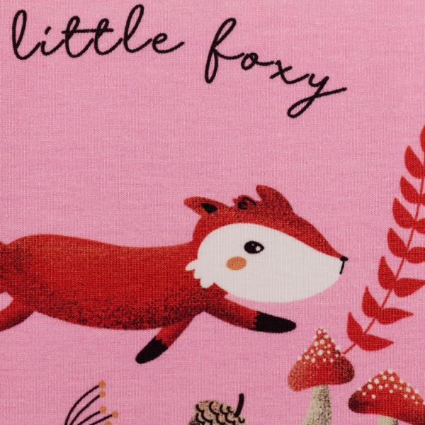 Jersey Panel, My little Foxy by Christiane Zielinski - Fuchs laufend, bunt