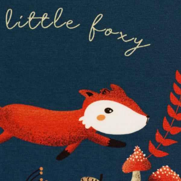 Jersey Panel, My little Foxy by Christiane Zielinski - Fuchs laufend, bunt