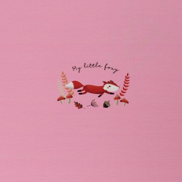 Jersey Panel, My little Foxy by Christiane Zielinski - Fuchs laufend, bunt