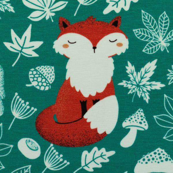 Jersey Panel, My little Foxy by Christiane Zielinski - Fuchs sitzend, bunt
