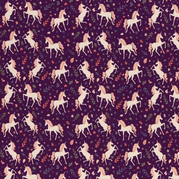 Jersey Klaas White Unicorn - Lila Einhorn