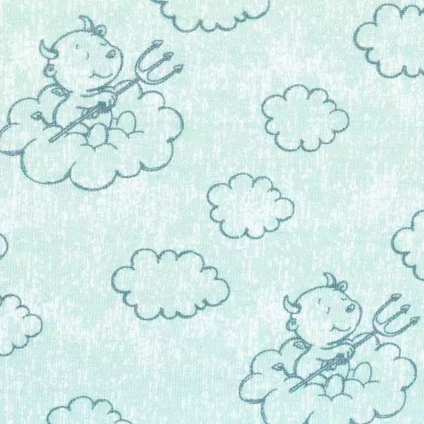 Jersey Heavenly Friends by Steinbeck Teufel - Wolken hellmint