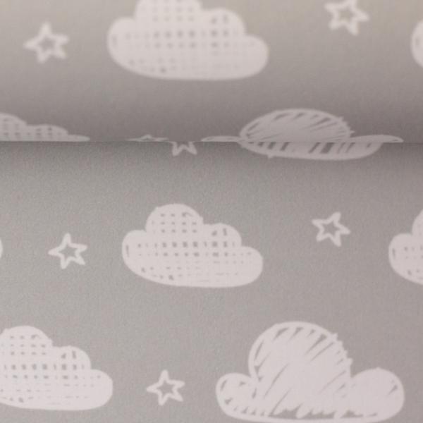 Fiete Wolken Sterne Grau