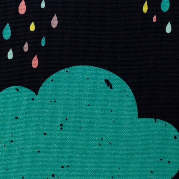 Dekostoff Valentin Wolken blau