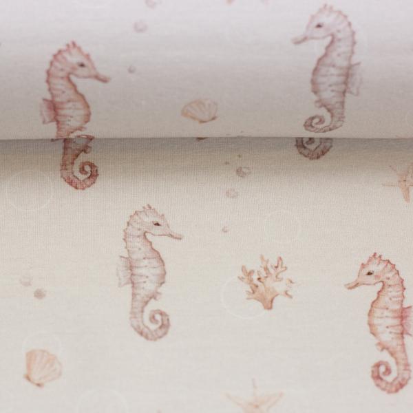 Jersey Küstenliebe Seepferdchen beige