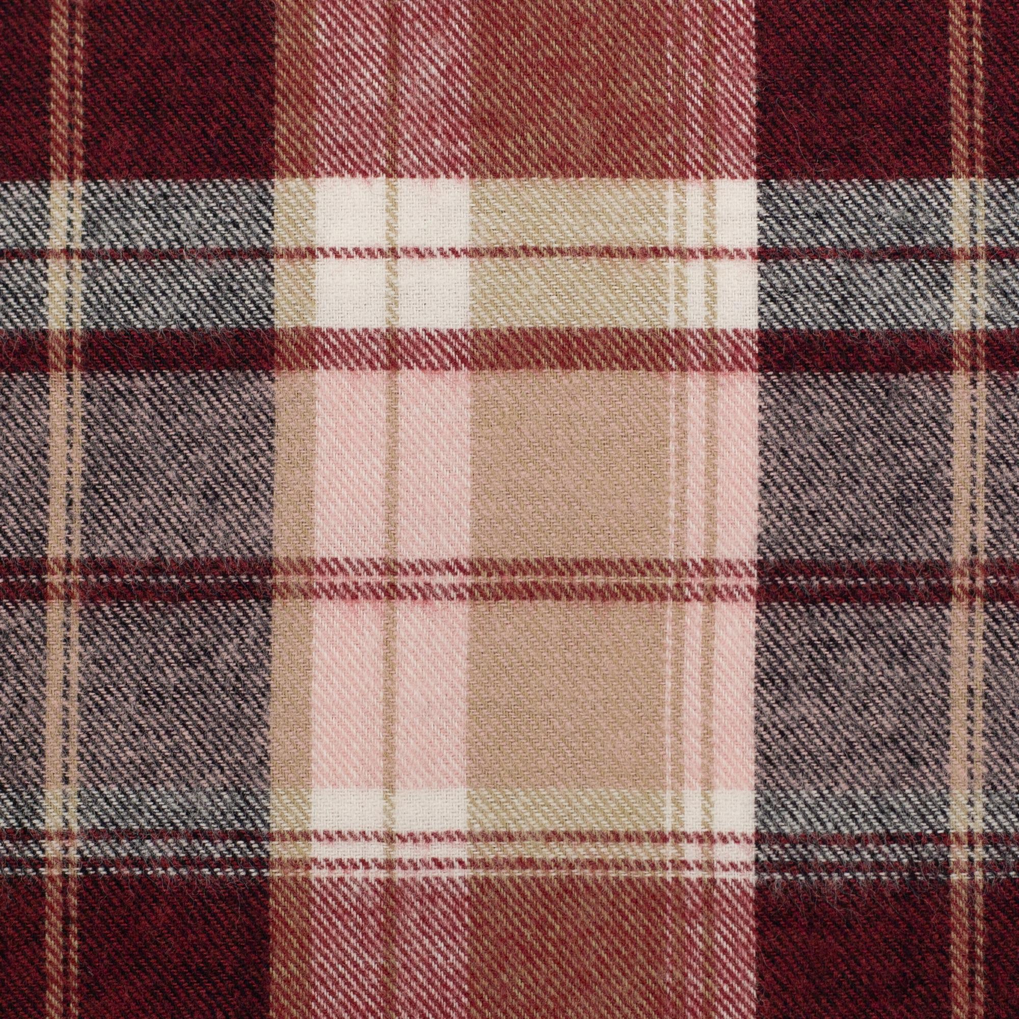 Flanell rot rosa karo