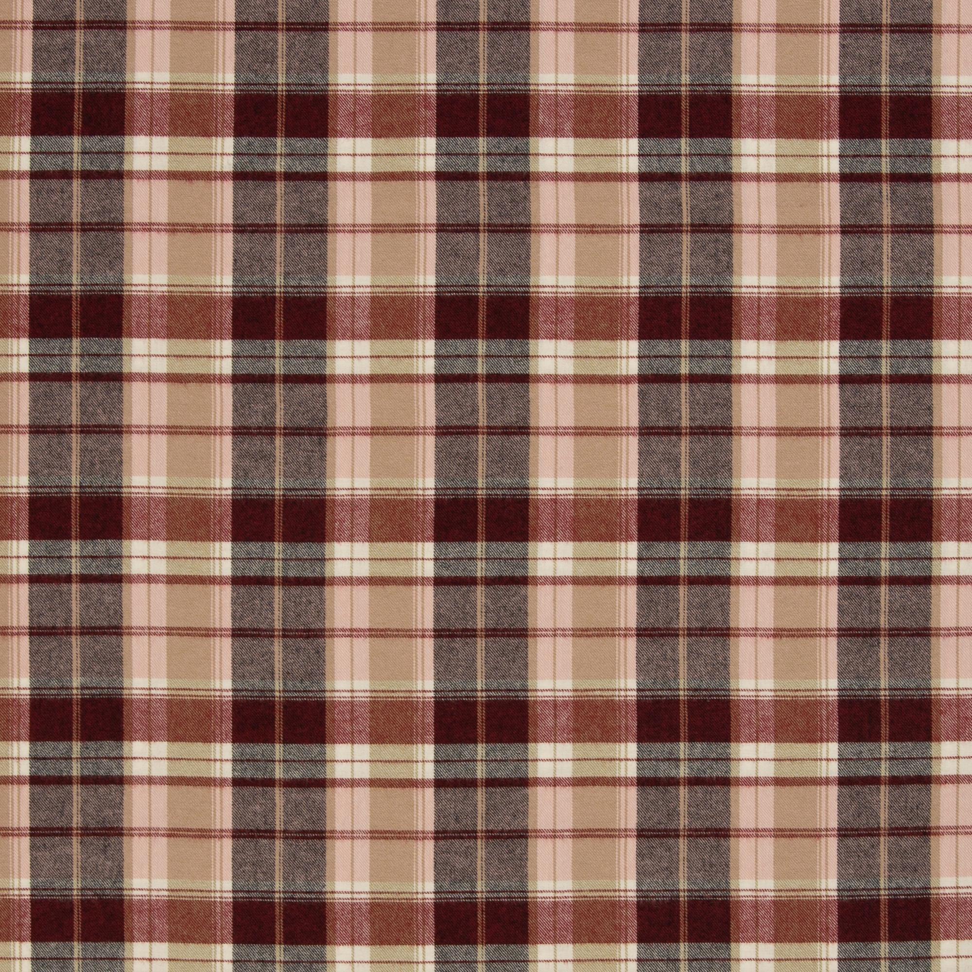 Flanell rot rosa karo