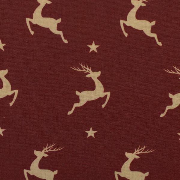 Baumwolle Rentiere auf Bordeaux