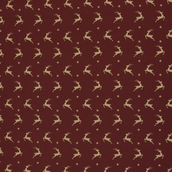 Baumwolle Rentiere auf Bordeaux