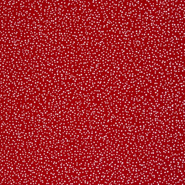 Canvas Stoff Wiebke weiße Punkte auf Rot