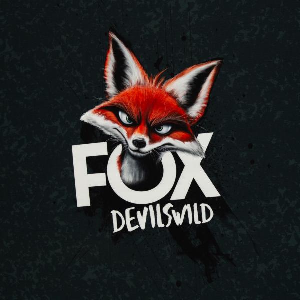 French Terry Panel Fox Devils Wild by Thorsten Berger
