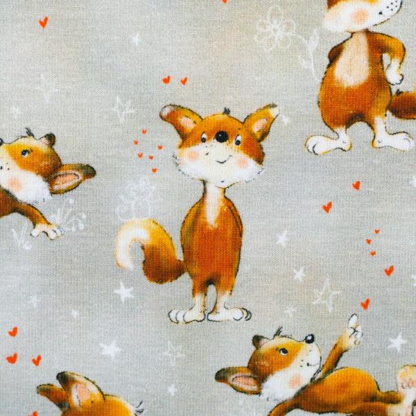 Jersey Lathi Füchse auf hellgrau