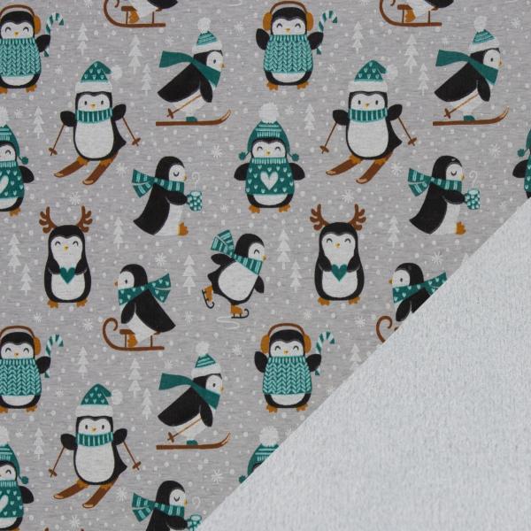 Leah Pinguine grün, hellgrau melliert