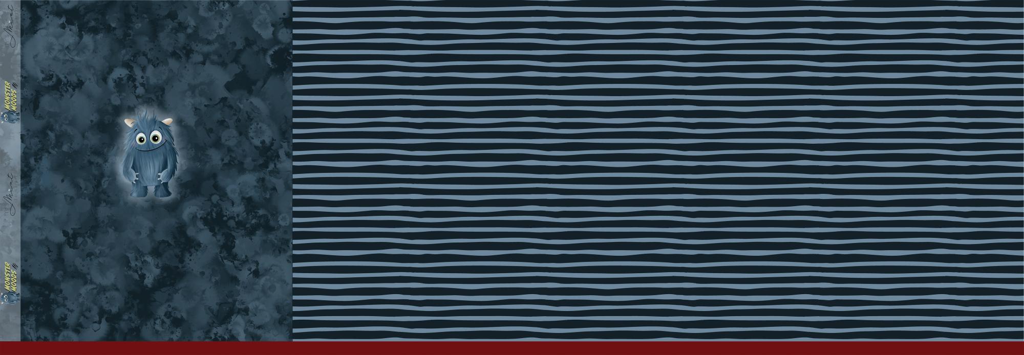 French Terry Panel Monster Moods