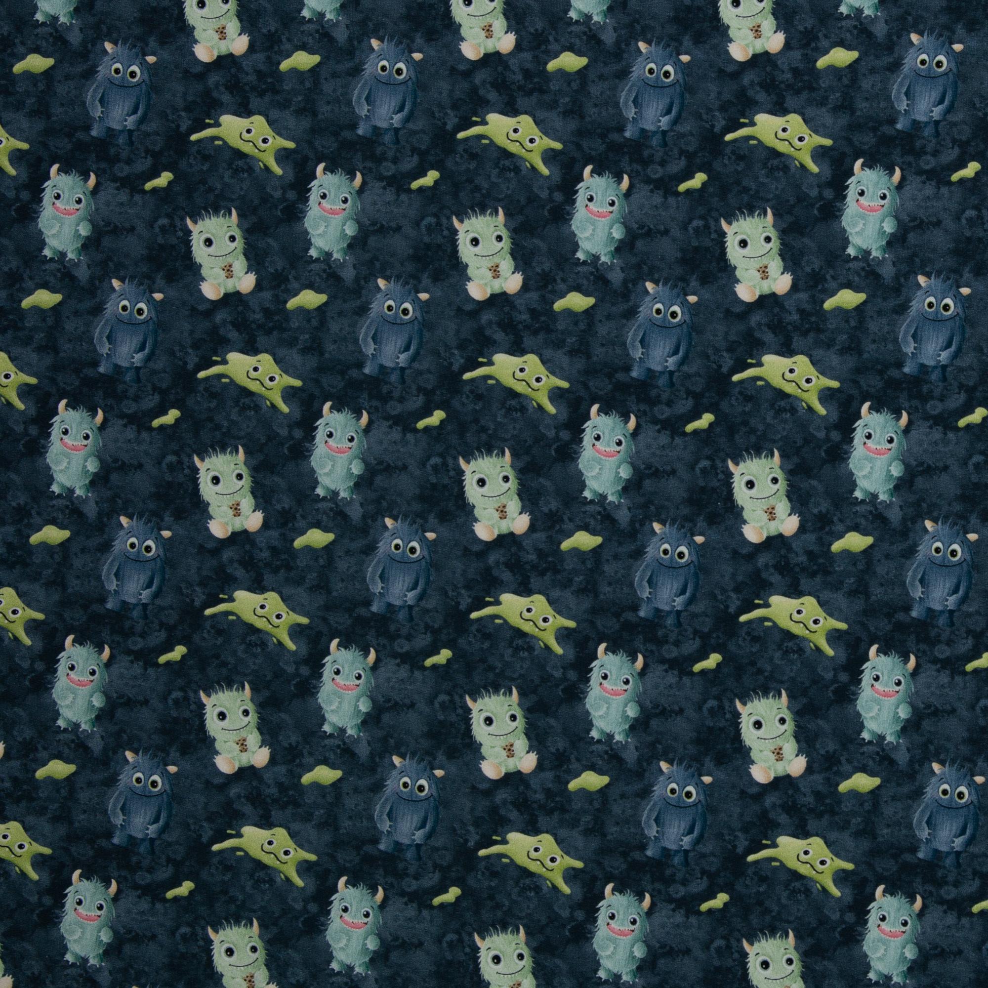 French Terry Kombistoff Monster Mood