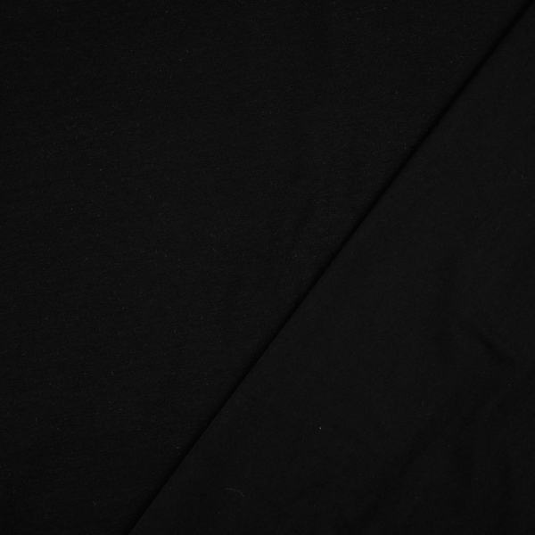 Baumwolljersey Uni - Jersey Schwarz