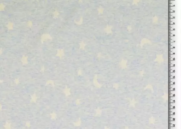 Jersey hellblau - Mond & Sterne