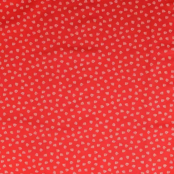 Baumwoll Druck Anker rot