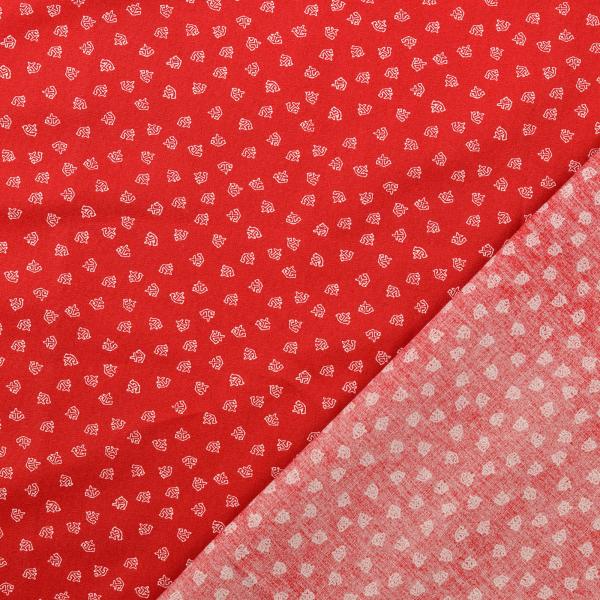 Baumwoll Druck Anker rot