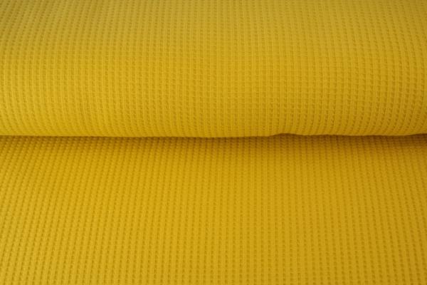 Waffel Jersey Uni ochre