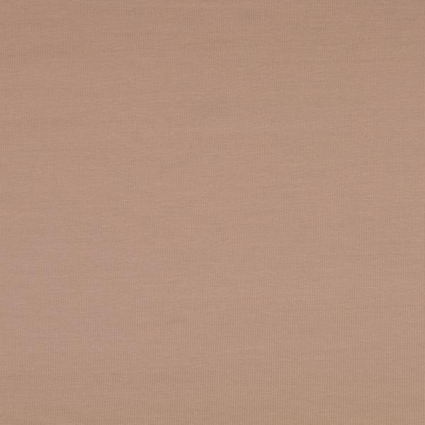 Baumwolljersey Uni - Jersey dunkelbeige