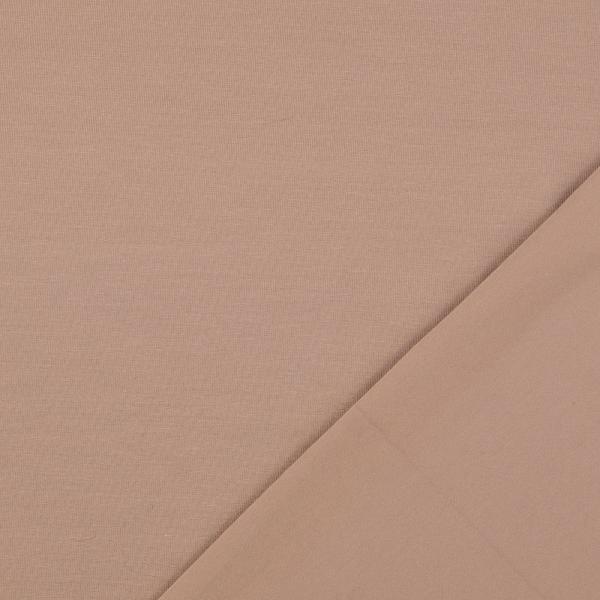Baumwolljersey Uni - Jersey dunkelbeige